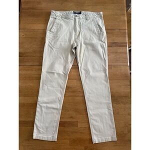Mountain‎ Khakis Slim Fit Chino Pants Beige Rugged 35/32 Small flaw
